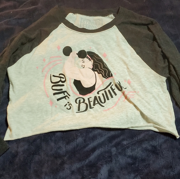 Buff is beautiful crop top - Picture 2 of 2